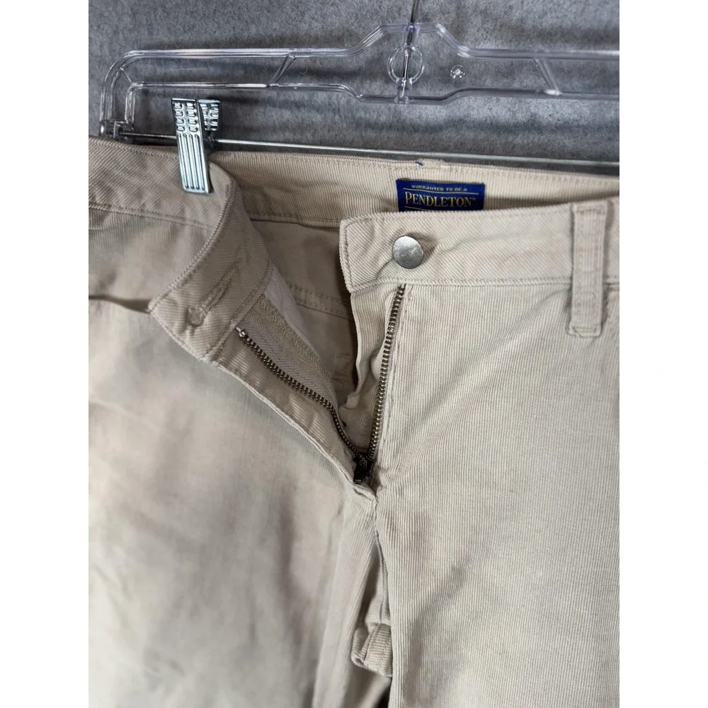 Pendleton Pants Womens 12 Straight Leg Corduroy Cotton Blend Casual Classic